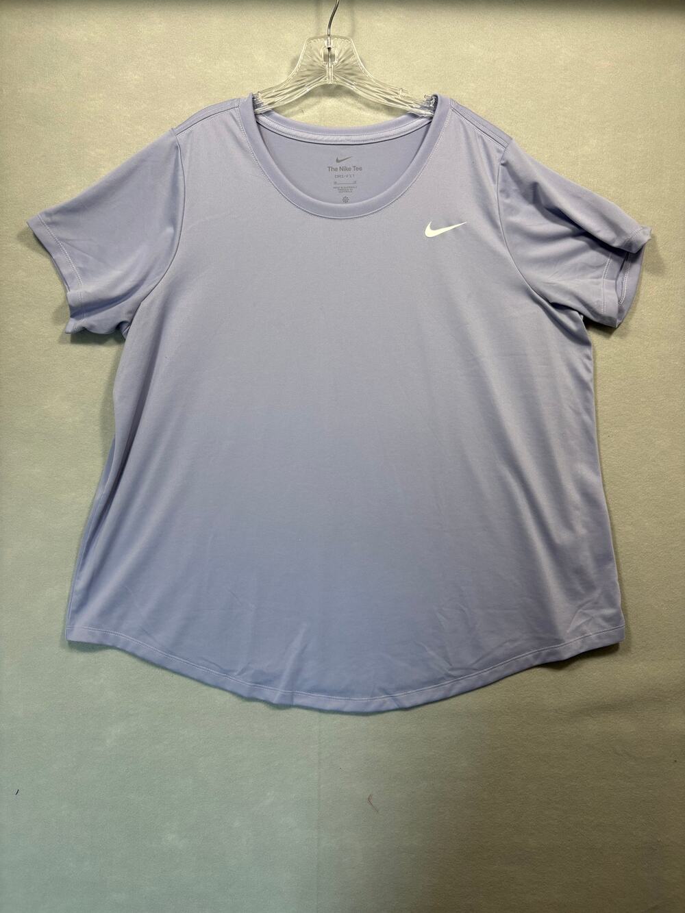 Nike Womens Plus Size 2X Dri-Fit Legend Short Sleeve T-Shirt Purple FD0744
